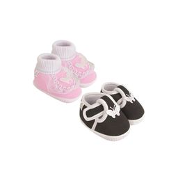 NESKA MODA Pink Cotton Booties-image-21