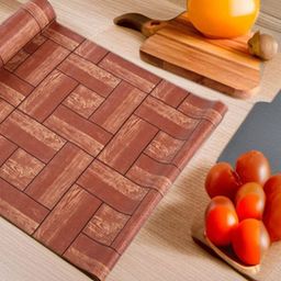 REVEXO Brown Set of 1 Water Resistant Shelf Liner Organisers-9
