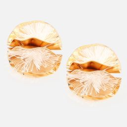 Beatnik Gold-Plated Feather Contemporary Studs-image-93