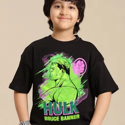 Kids Ville Boys Hulk Printed Pure Cotton Oversized T-Shirt-image-23