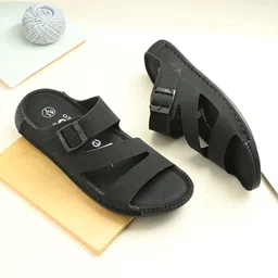 Vellinto Men Synthetic Leather Comfort Sandals-image-41