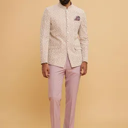 Twamev Single-Breasted Two-Piece Jodhpuri Suit-picture-27