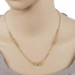 soni designs Soni Jewellery Gold Plated Mangalsutra For Women Alloy Dokiya Mangalsutra-picture-7
