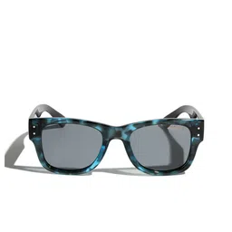 Vintage Unisex Wayfarer Sunglasses with Polarised and UV Protected Lens Aloof Col 204-Blue-0