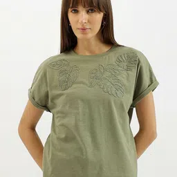 United Colors of Benetton Women Printed Extended Sleeves Ethnic T-shirt-picture-47