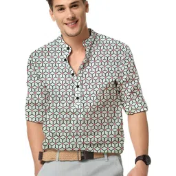 ISUEL FAB Men Printed Slim Fit Shirt-picture-11