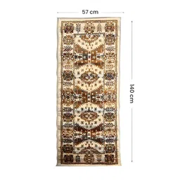 Sapana Carpet-Mats Cream-Colored & Brown Printed Floor Runners image 5