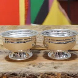 Sigaram Pooja Articles Set Of 2 Plain Kum Kum Bharani Cup For Home Pooja Essentials-image-11