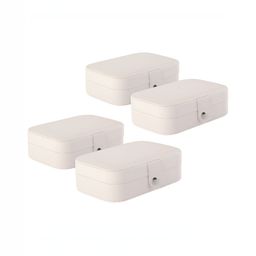 Aura White Set of 4 Reusable Jewellery Organiser Organisers-image-33