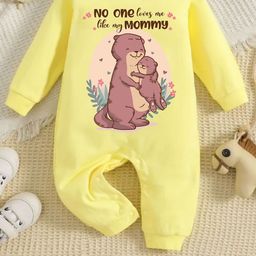 KNITROOT Infants Kids Printed Cotton Round Neck Rompers-picture-16