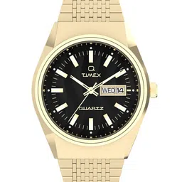 Timex Men Patterned Dial & Stainless Steel Straps Analogue Watch TW2W62500UJ-image-0
