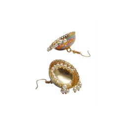 Anouk Set Of 2 Artificial Stones And Beads Dome Shaped Jhumkas image 2