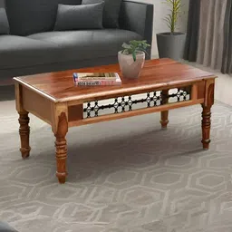Royaloak Brown Rectangular Wooden Coffee Table-13