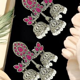 FEMMIBELLA Classic Jhumkas Earrings-image-2