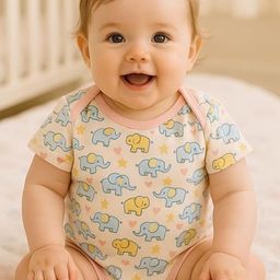 Adhigams Infant Boys Printed Cotton Romper-image-35