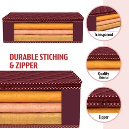 Kuber Industries Maroon Set of 6 Regular Multi-Utility Organisers image 2