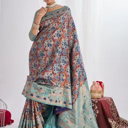 Visit Wear Woven Design Zari Pure Silk Banarasi Saree-image-53
