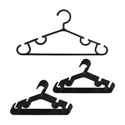Aura Pack Of 20 Black Single Tier Bar Hangers-image-85