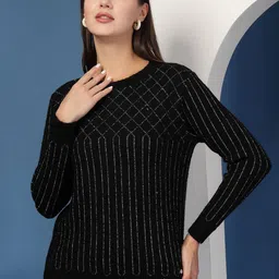 Juelle Women Striped Pullover-image-92