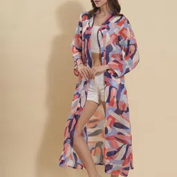 all about you Abstract Printed Long Shrug image 5