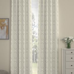 ROSARA HOME Unisex Off White Curtains and Sheers-image-34