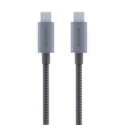 Sortd Type C to Type C 3.3 Feet (1M) Cable (In-Build Smart E Marker Chip, Grey) image 4