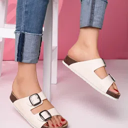 HERE&NOW Women Open Toe Flats-image-59