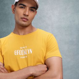The Roadster Lifestyle Co. Typography Printed T-shirt-image-76