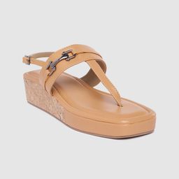 Inc 5 Women Solid Wedge Sandals with Buckle Detail-15