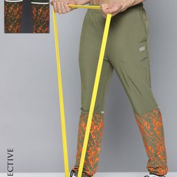 HRX by Hrithik Roshan Men Burnt Olive Printed Running Joggers-picture-15