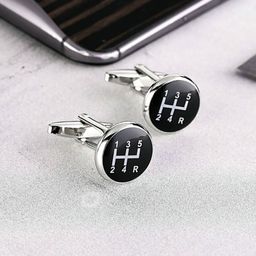 Peora Black Symbol Cufflinks-image-9