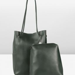 Mast & Harbour Structured Shoulder Bag With Pouch-11