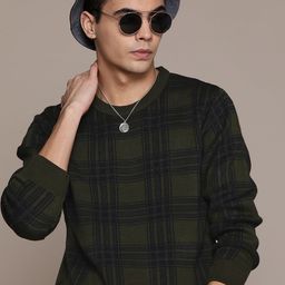 Roadster Men Checked Pullover-picture-35
