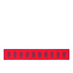 SEJ by Nisha Gupta Red & Blue Printed Table Runner image 2
