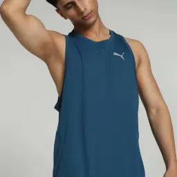 Puma Navy Regular Fit Running Sports T-Shirt-image-9