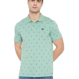 Duke Green Blended Slim Fit Printed Polo T-Shirt-picture-36