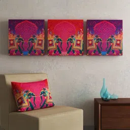SEJ by Nisha Gupta Multicolor Framed Wall Arts - Set of 3-38