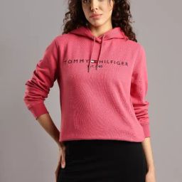 TOMMY HILFIGER Pink Cotton Logo Sweatshirt-picture-43