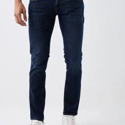 Spykar Blue Cotton Slim Fit Jeans-image-70