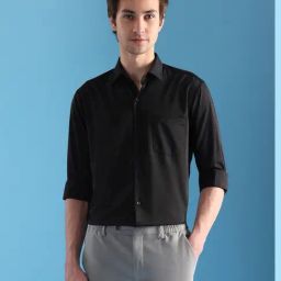 Arrow Black Slim Fit Shirt-image-45
