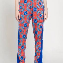adidas Rust & Blue Printed Sports Track Pants-picture-9