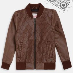 Blue Giraffe Kids Tan Cotton Jacket-picture-27