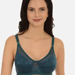 Mod & Shy Teal Non Wired Non Padded Minimizer Bra-picture-38