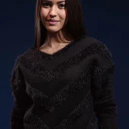 ESPYR By Tokyo Talkies Women Ribbed Pullover-image-12