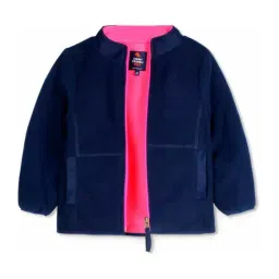 Cherry Crumble By Nitt Hyman Kids Navy Solid Jacket-image-13