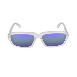 DIESEL DL0356 52 26X Blue Rectangular Sunglasses-image-2
