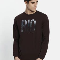 METTLE Chocolate Brown Crew T-Shirt-image-93