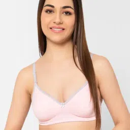 Clovia Pink Half Coverage T-Shirt Bra-31