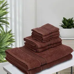 Bianca D`ROSS Brown Cotton 400 GSM Towel Set-image-12