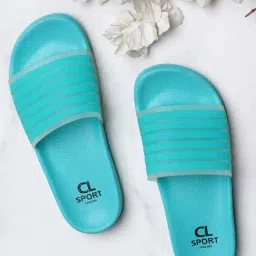 Carlton London Women's Aqua Slides-image-39